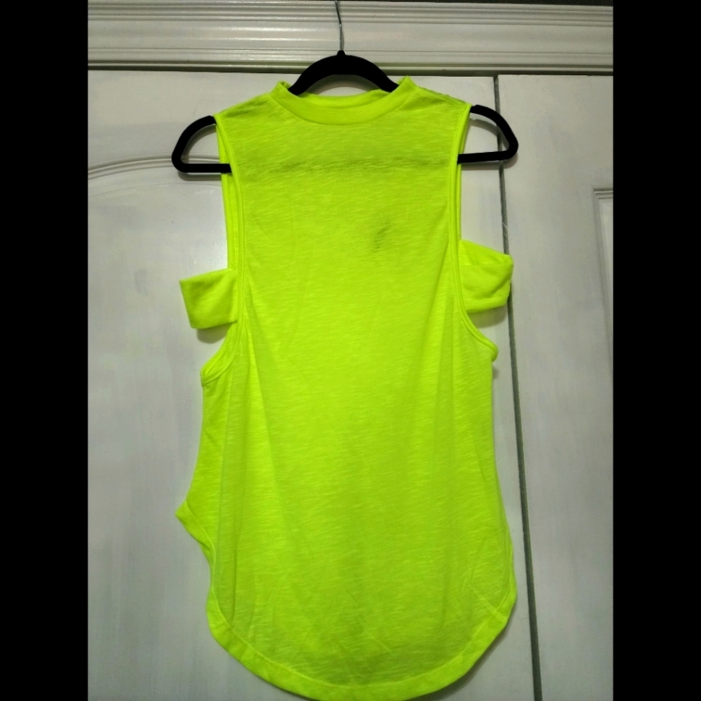 SHEIN neon cutout top.